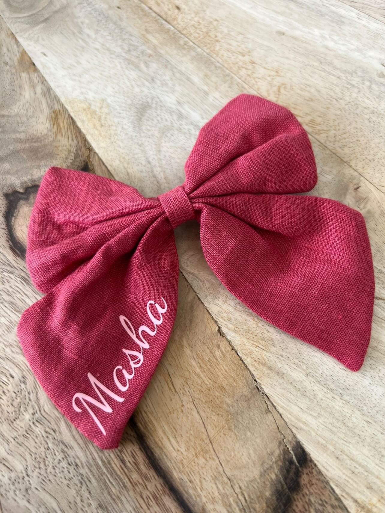 Red Personalised Bow