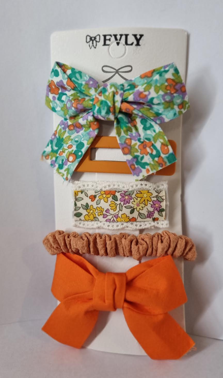 Orange Summer Hairclips set