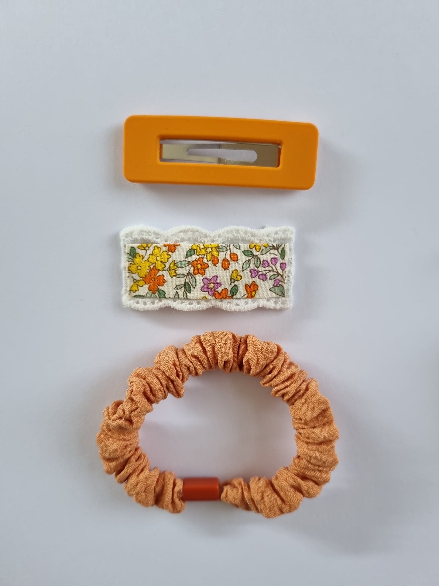 Orange Summer Hairclips set