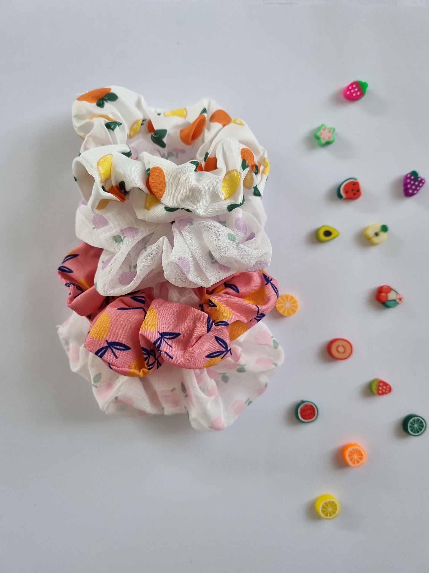 Mini Fruit Scrunchies set