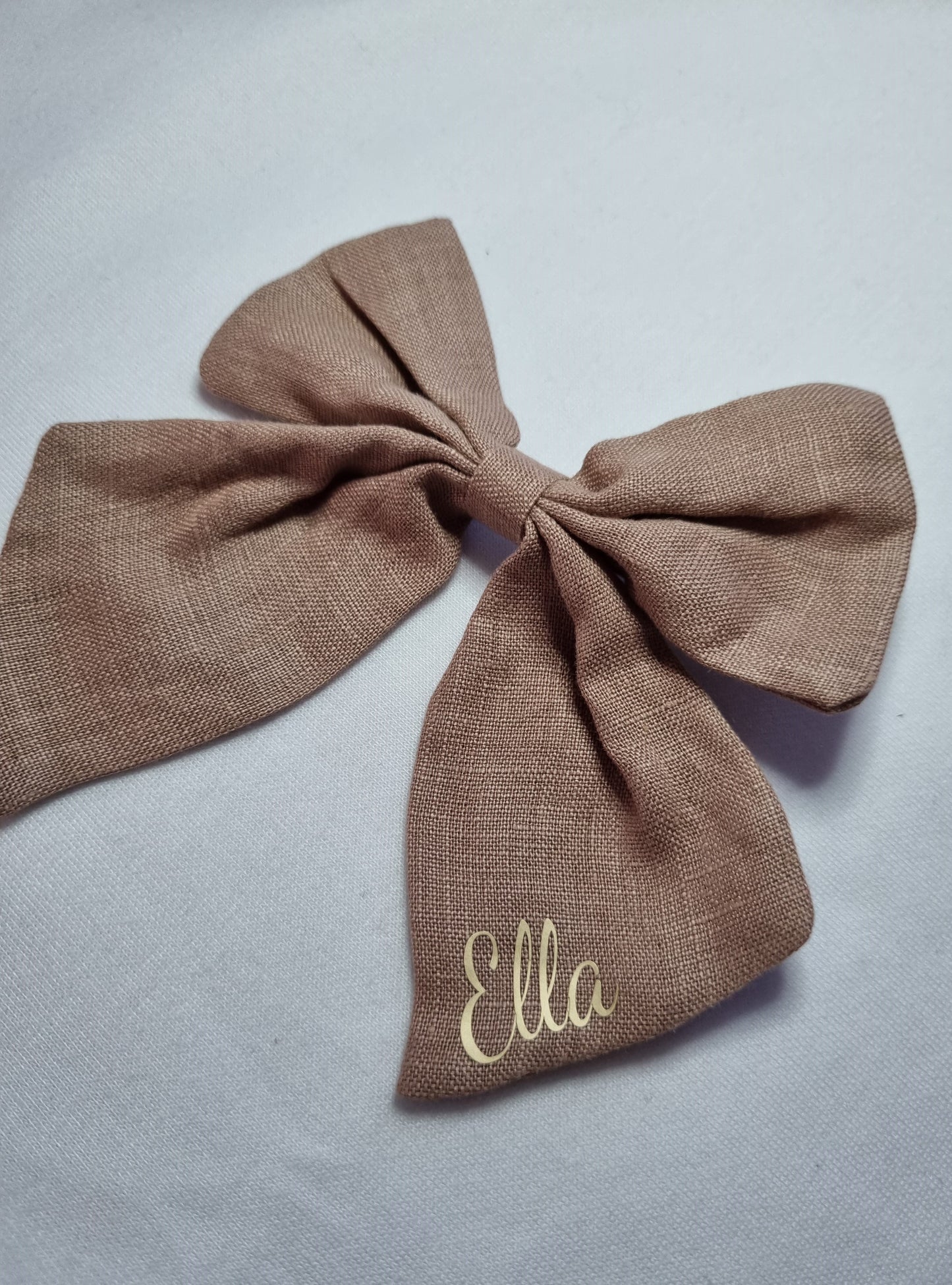 Brown Personalised bow