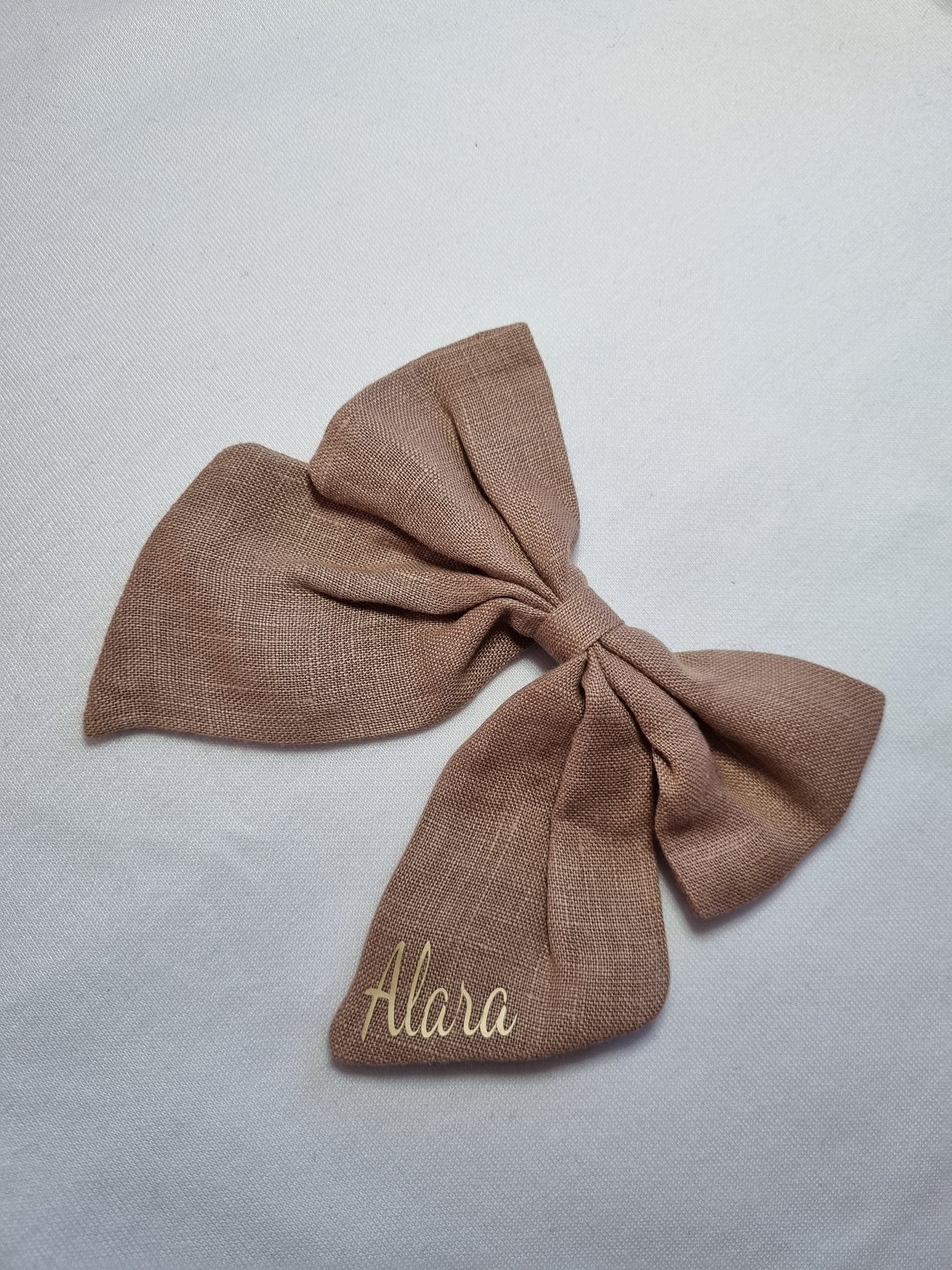 Brown Personalised bow