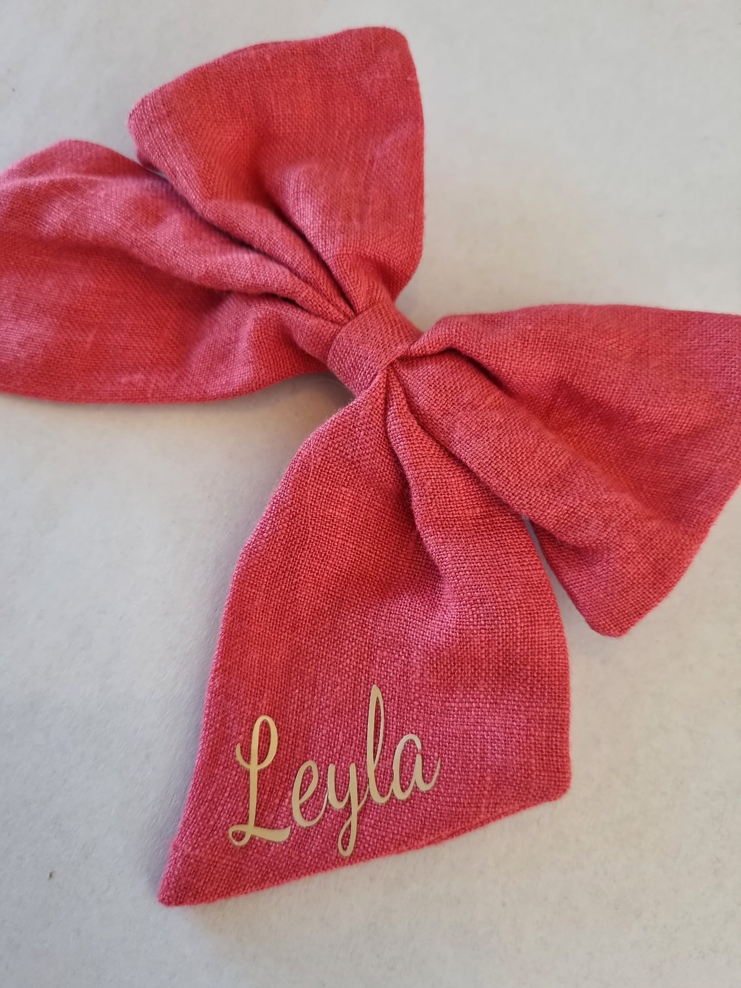 Red Personalised Bow