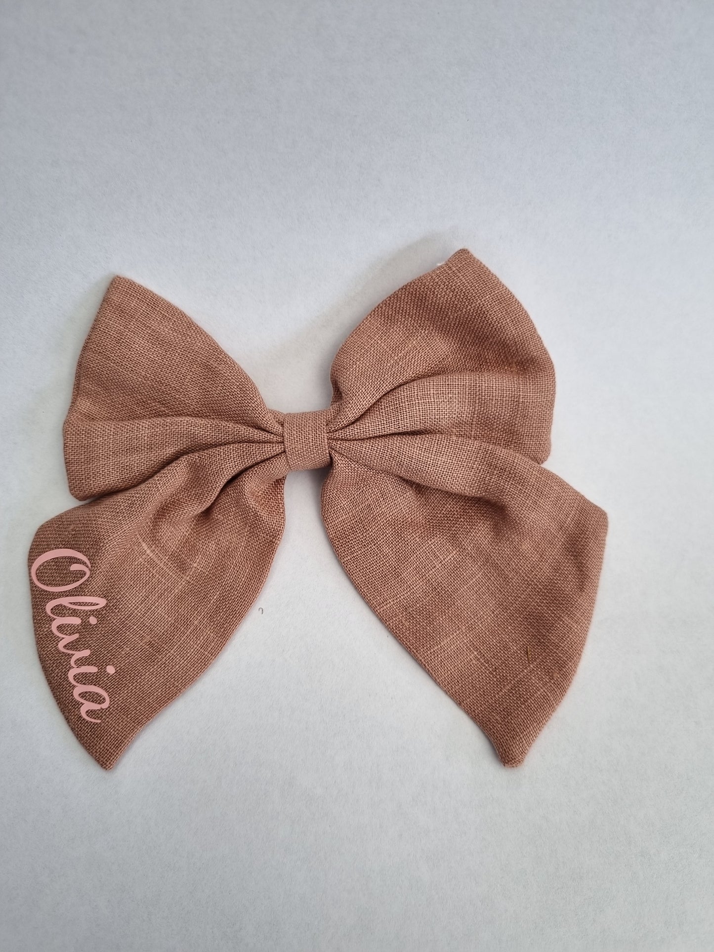 Brown Personalised bow